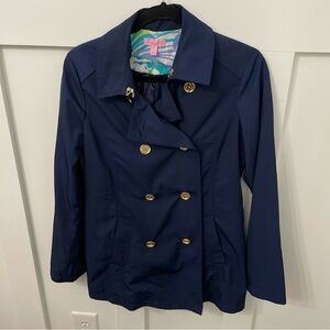 Lilly Pulitzer True Navy Jacket- size Small- double breasted